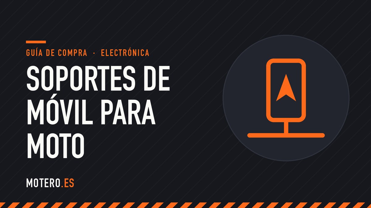 Portada de la guía de soportes de móvil para moto